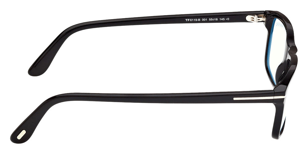 Tom Ford FT6119-B 001 55 - Shiny Black / Blue Filter #id:ft6119b001_s:100130