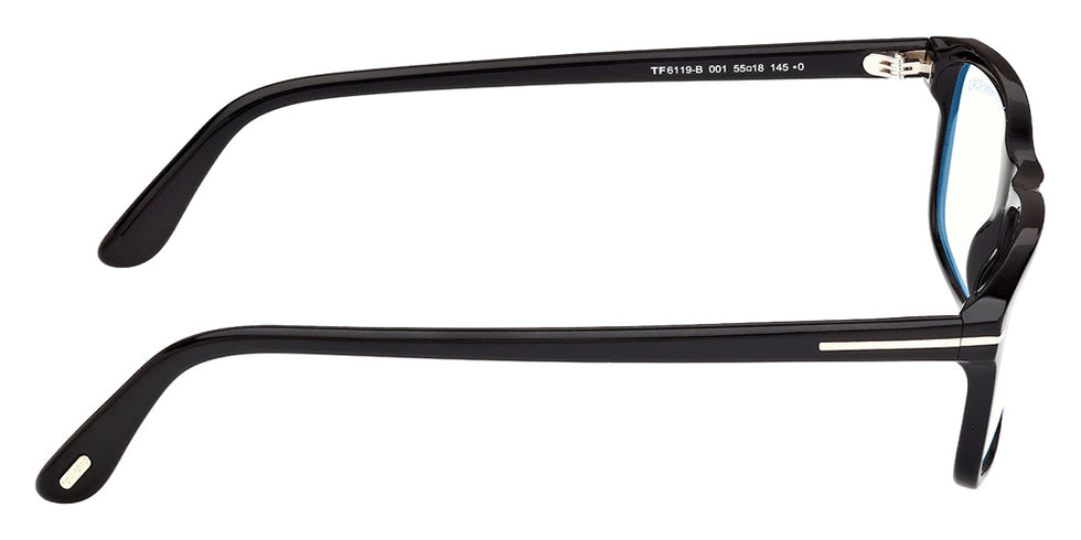 Tom Ford FT6119-B 001 55 - Shiny Black / Blue Filter #id:ft6119b001_s:100130