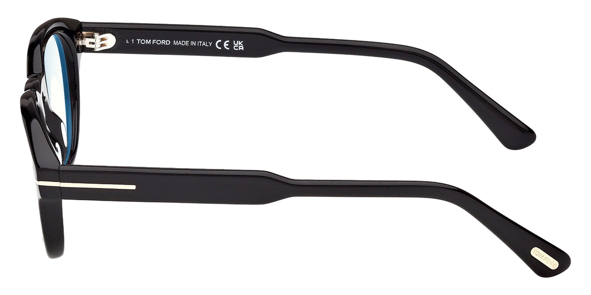 Tom Ford FT6121-B 001 47 - Shiny Black / Blue Filter 001 #id:ft6121b001_s:100110