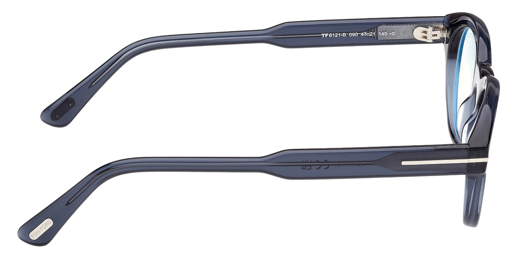 Tom Ford FT6121-B 090 47 - Shiny Blue / Blue Filter 090 #id:ft6121b090_s:106130
