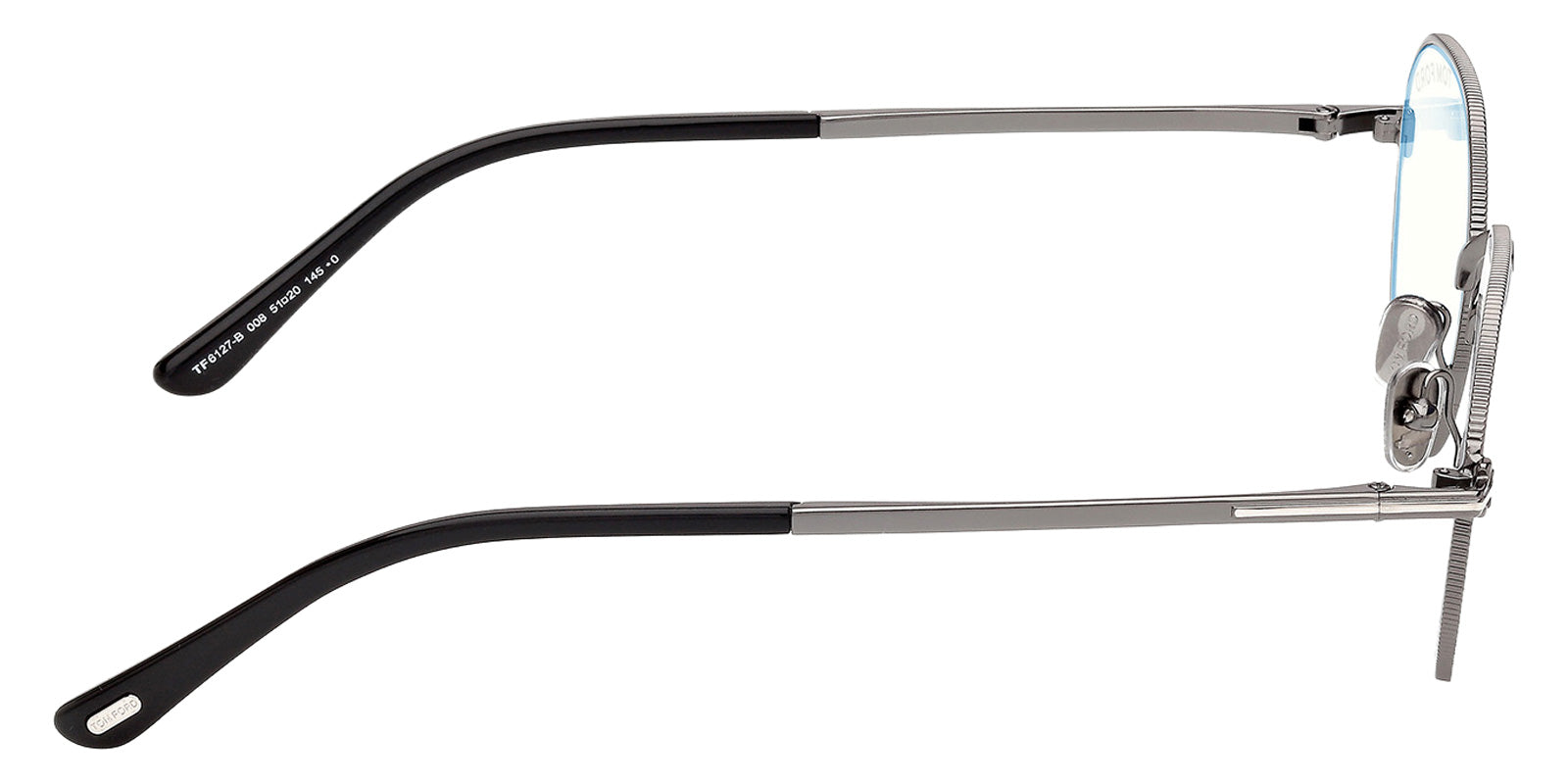 Tom Ford FT6127-B 008 51 - Shiny Gunmetal / Blue Filter #id:ft6127b008_s:100130