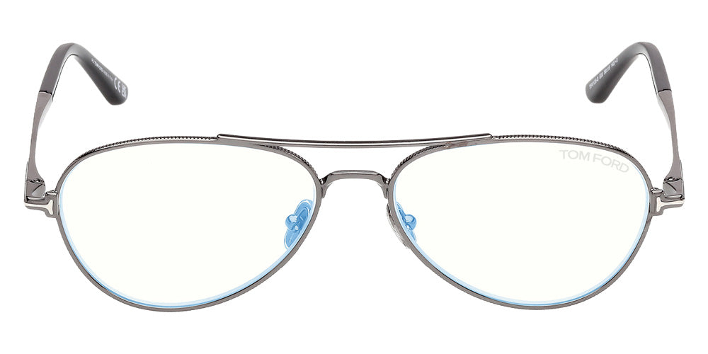Tom Ford FT6128-B 008 56 - Shiny Gunmetal / Blue Filter #id:ft6128b008_s:100100
