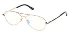 Tom Ford FT6128-B 028 56 - Shiny Rose Gold / Blue Filter #id:ft6128b028_s:100105