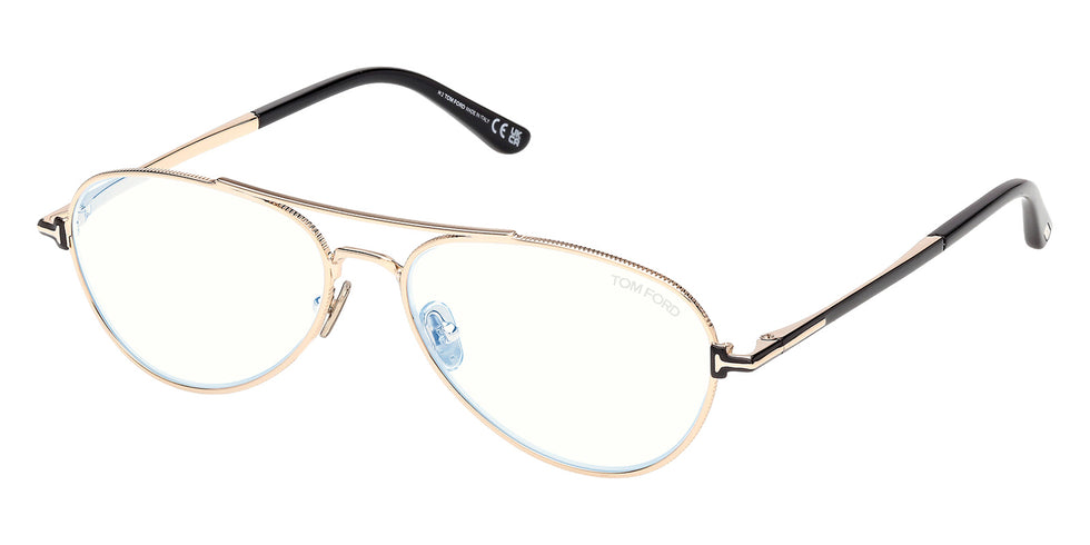 Tom Ford FT6128-B 028 56 - Shiny Rose Gold / Blue Filter #id:ft6128b028_s:100105