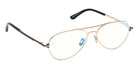 Tom Ford FT6128-B 028 56 - Shiny Rose Gold / Blue Filter #id:ft6128b028_s:100135