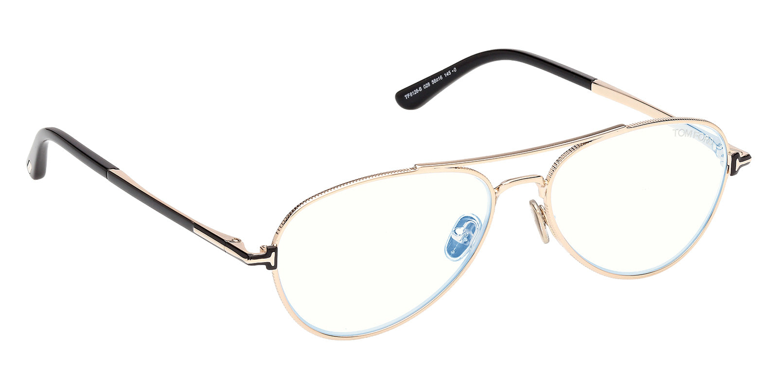 Tom Ford FT6128-B 028 56 - Shiny Rose Gold / Blue Filter #id:ft6128b028_s:100135