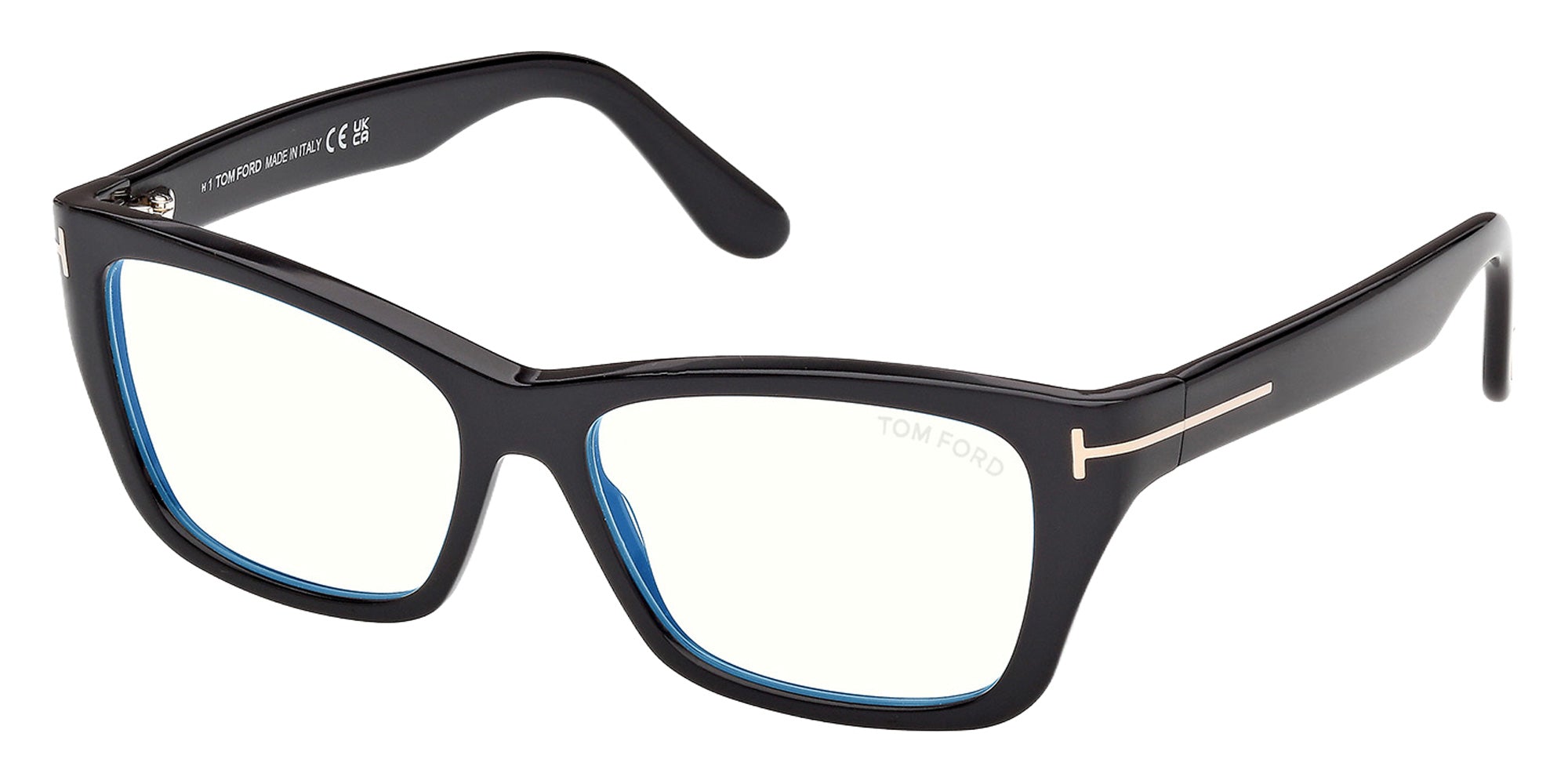 Tom Ford FT6132-B 001 54 - Shiny Black / Blue Filter 001 #id:ft6132b001_s:100105