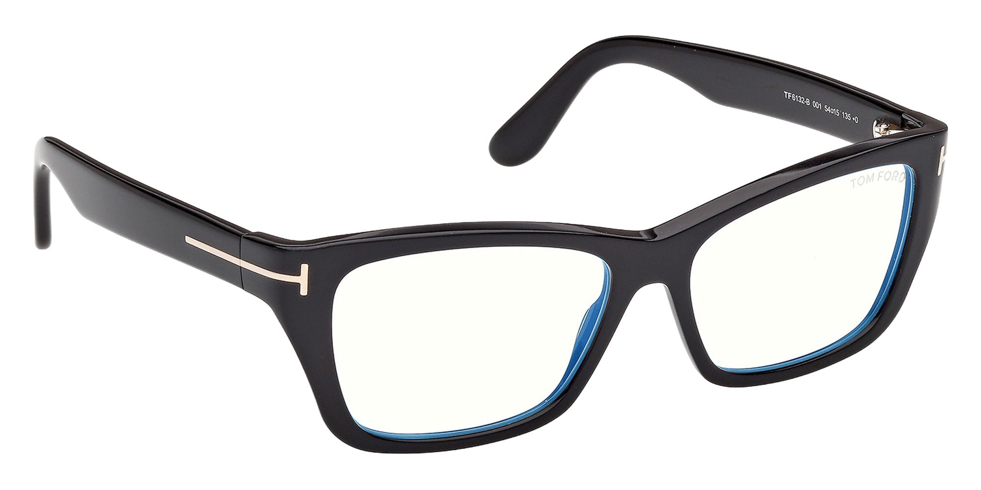 Tom Ford FT6132-B 001 54 - Shiny Black / Blue Filter 001 #id:ft6132b001_s:100135