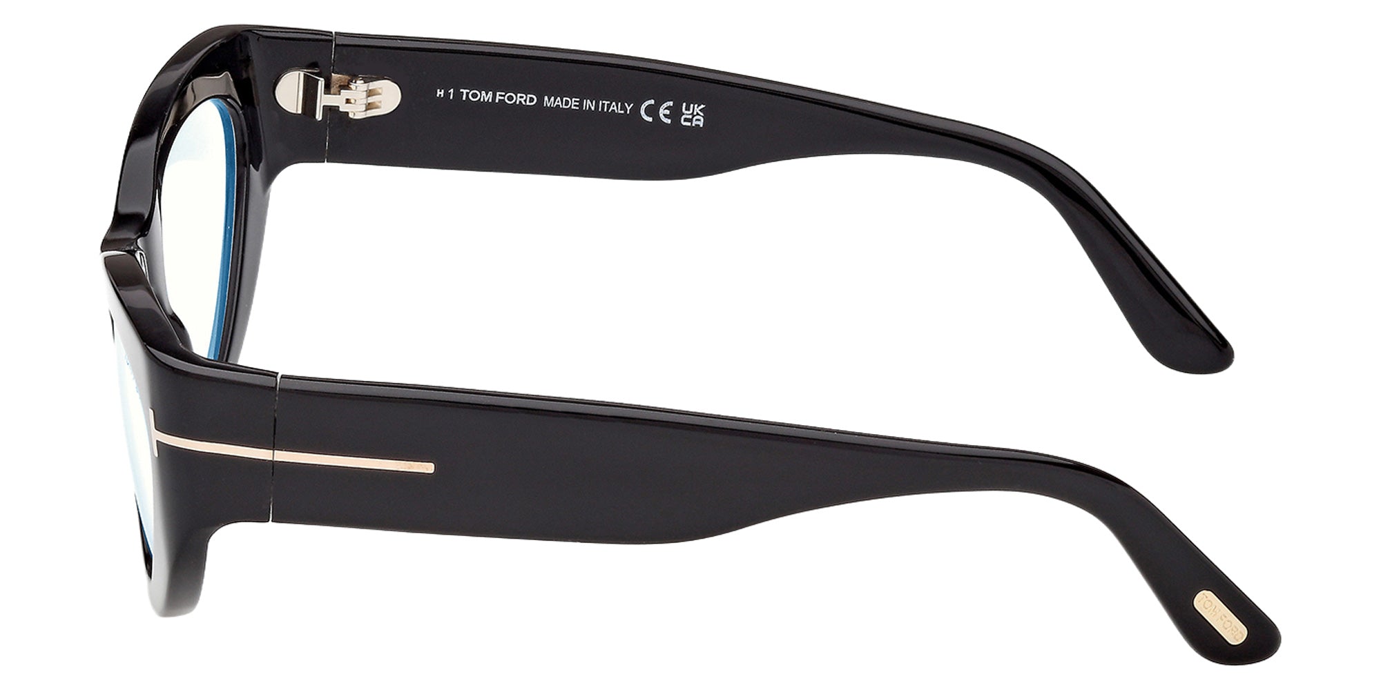 Tom Ford FT6134-B 001 55 - Shiny Black / Blue Filter 001 #id:ft6134b001_s:100110