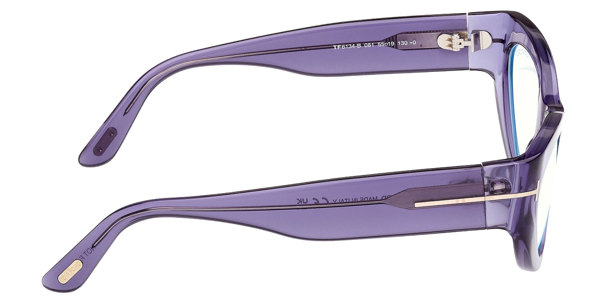 Tom Ford FT6134-B 081 55 - Shiny Violet / Blue Filter 081 #id:ft6134b081_s:106130
