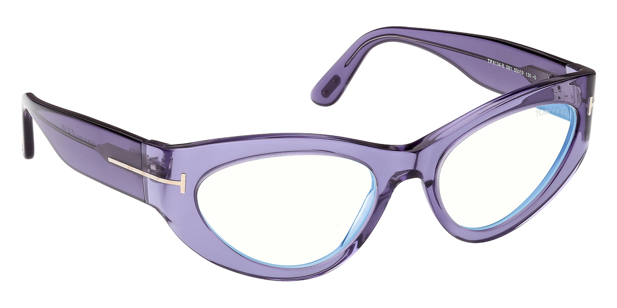 Tom Ford FT6134-B 081 55 - Shiny Violet / Blue Filter 081 #id:ft6134b081_s:106135