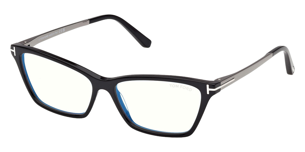 Tom Ford FT6135-B 005 56 - Shiny Black / Blue Filter #id:ft6135b005_s:100105