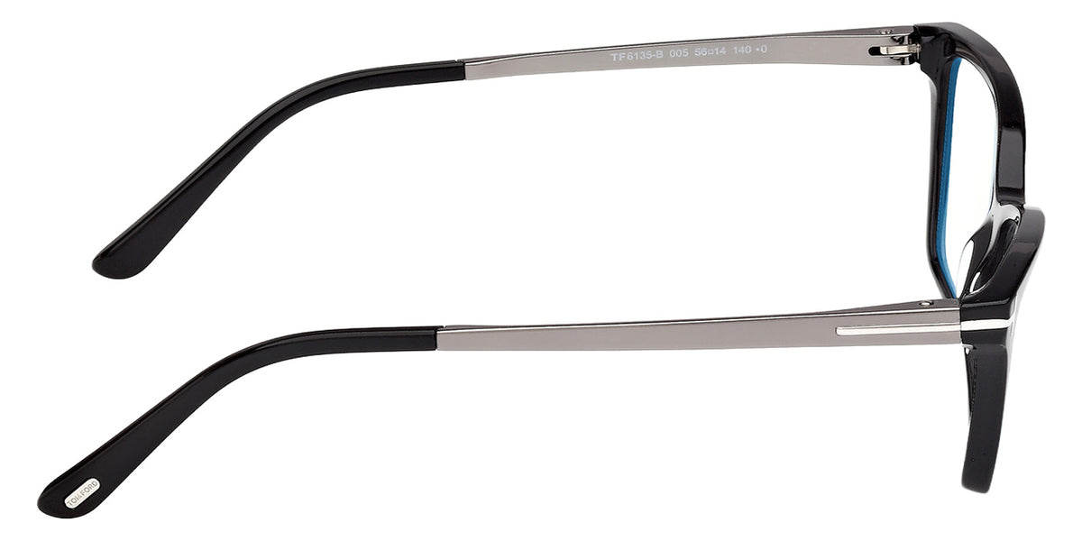 Tom Ford FT6135-B 005 56 - Shiny Black / Blue Filter #id:ft6135b005_s:100130