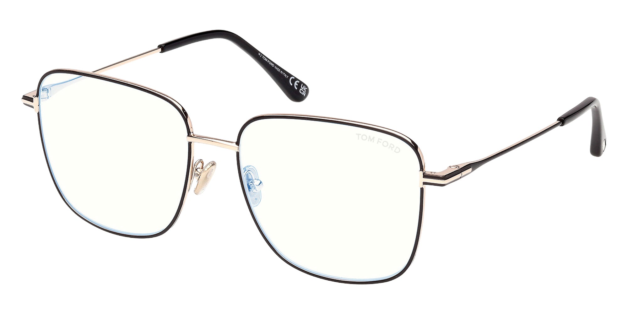 Tom Ford FT6136-B 001 56 - Shiny Black / Blue Filter 001 #id:ft6136b001_s:100105