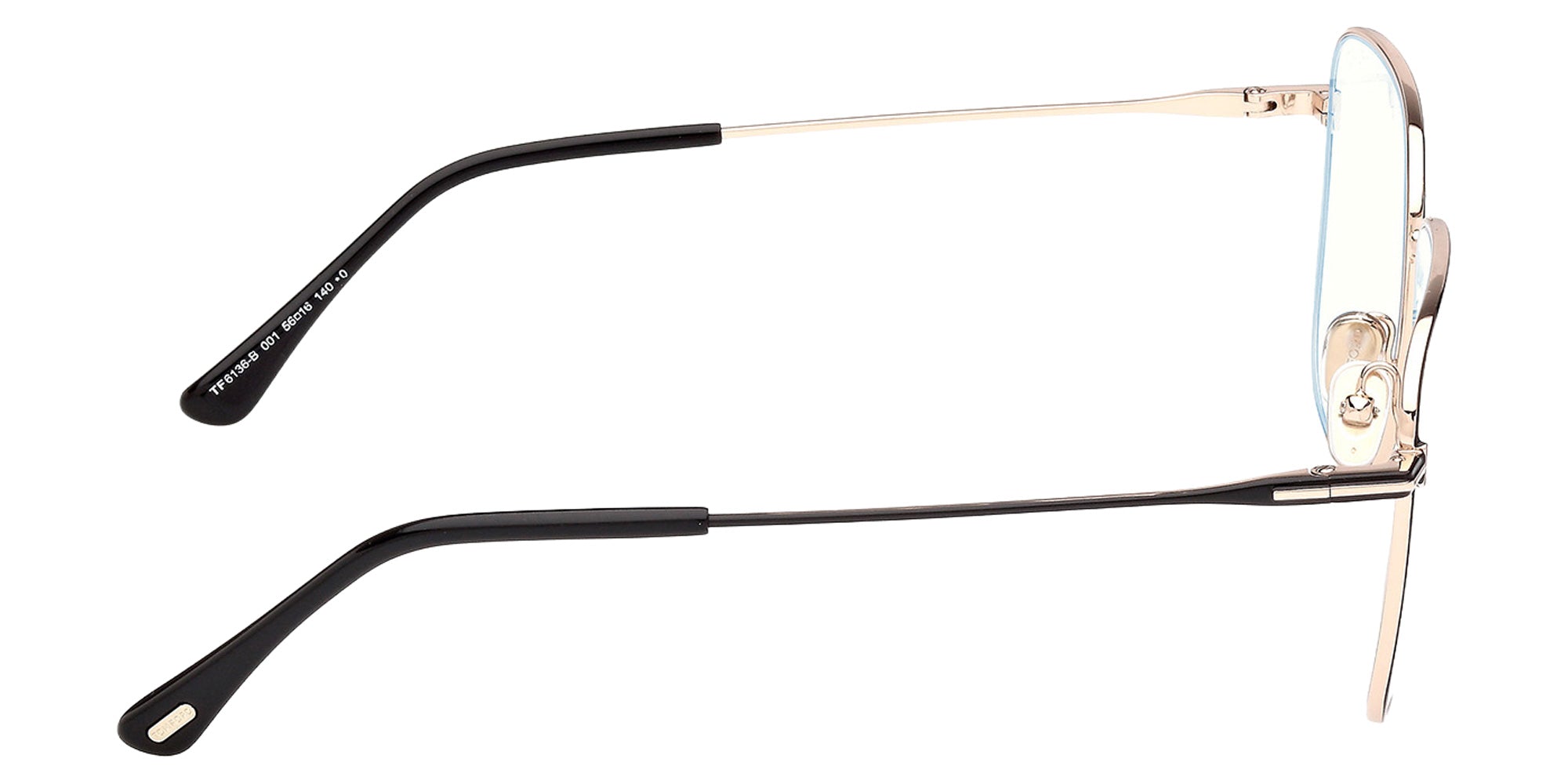 Tom Ford FT6136-B 001 56 - Shiny Black / Blue Filter 001 #id:ft6136b001_s:100130