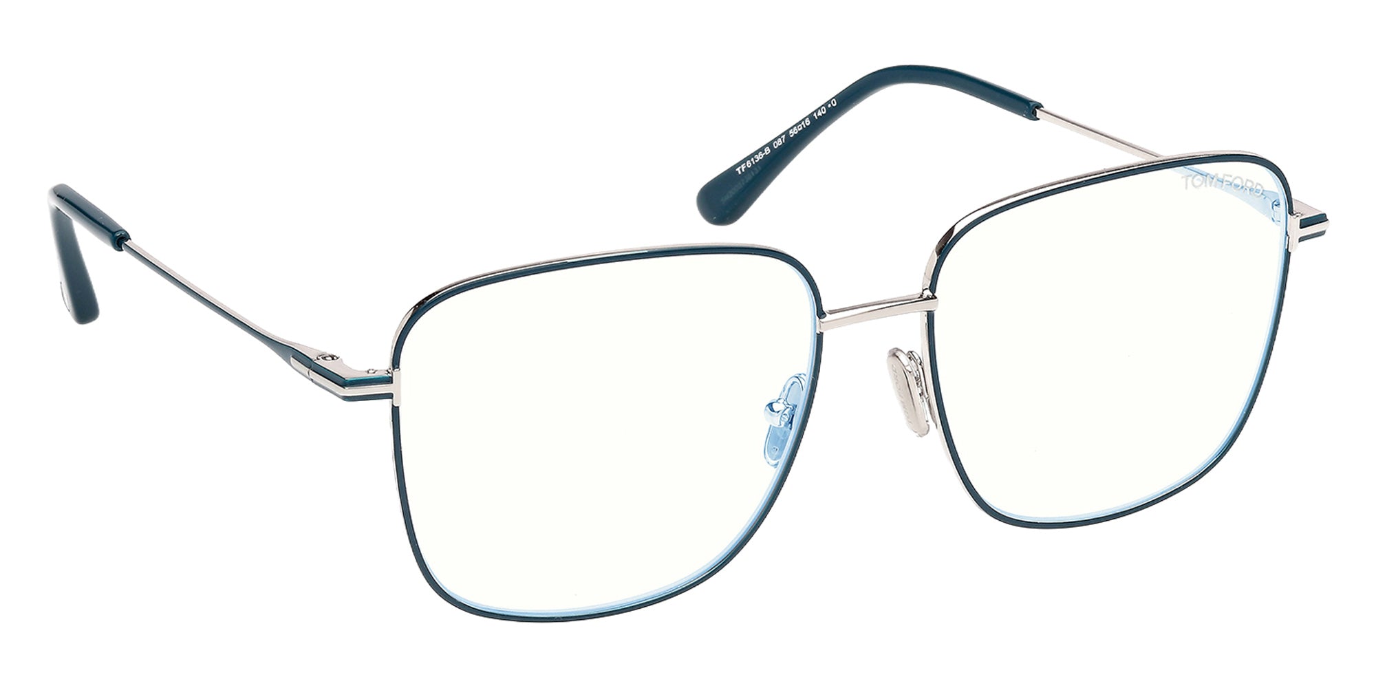 Tom Ford FT6136-B 087 56 - Shiny Turquoise / Blue Filter 087 #id:ft6136b087_s:106135
