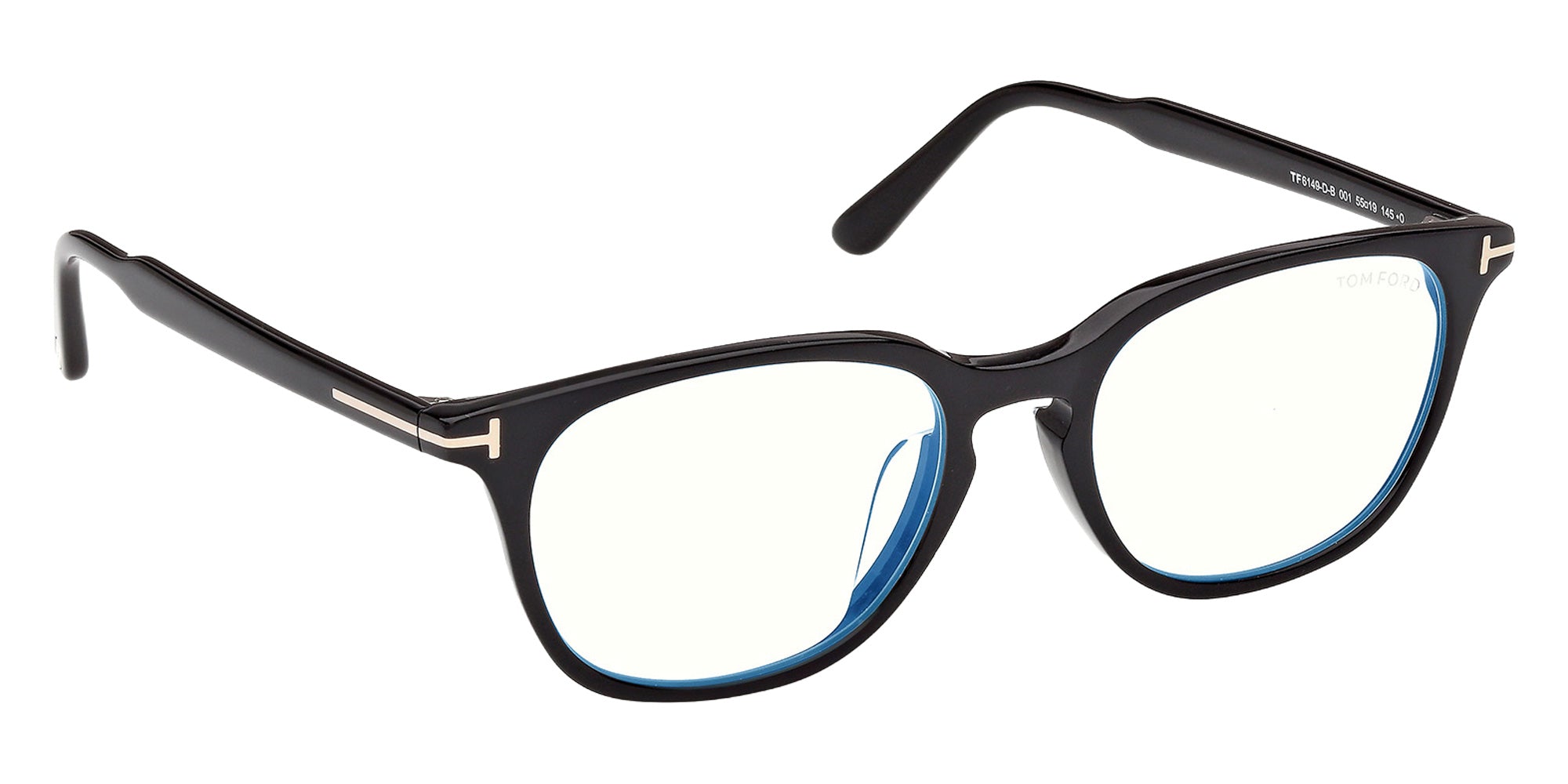 Tom Ford FT6149-D-B 001 55 - Shiny Black / Blue Filter 001 #id:ft6149db001_s:100135