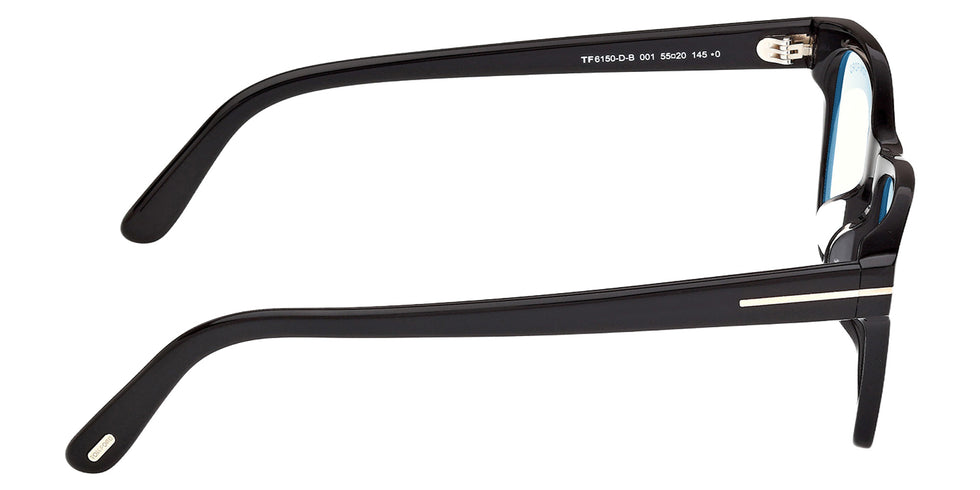 Tom Ford FT6150-D-B 001 55 - Shiny Black / Blue Filter 001 #id:ft6150db001_s:100130