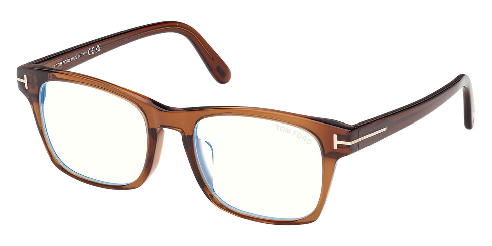 Tom Ford FT6150-D-B 048 55 - Shiny Dark Brown / Blue Filter 048 #id:ft6150db048_s:104105