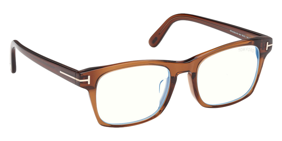 Tom Ford FT6150-D-B 048 55 - Shiny Dark Brown / Blue Filter 048 #id:ft6150db048_s:104135