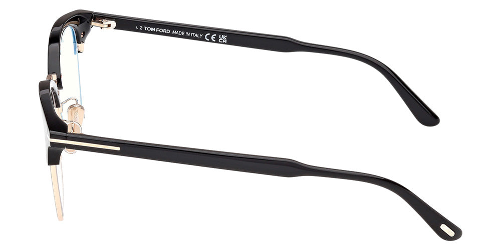 Tom Ford FT6151-D-B 001 54 - Shiny Black / Blue Filter #id:ft6151db001_s:100110