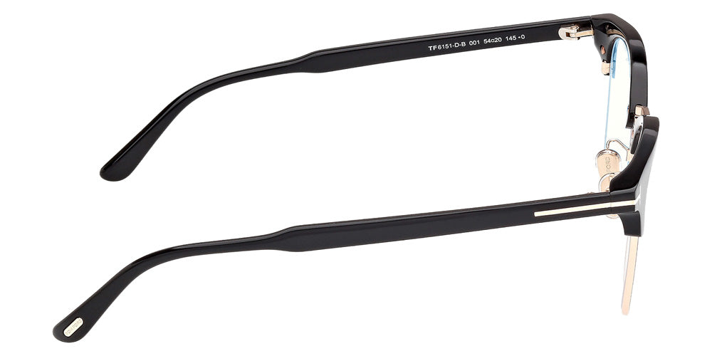 Tom Ford FT6151-D-B 001 54 - Shiny Black / Blue Filter #id:ft6151db001_s:100130