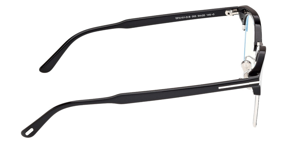 Tom Ford FT6151-D-B 005 54 - Shiny Black / Blue Filter #id:ft6151db005_s:102130