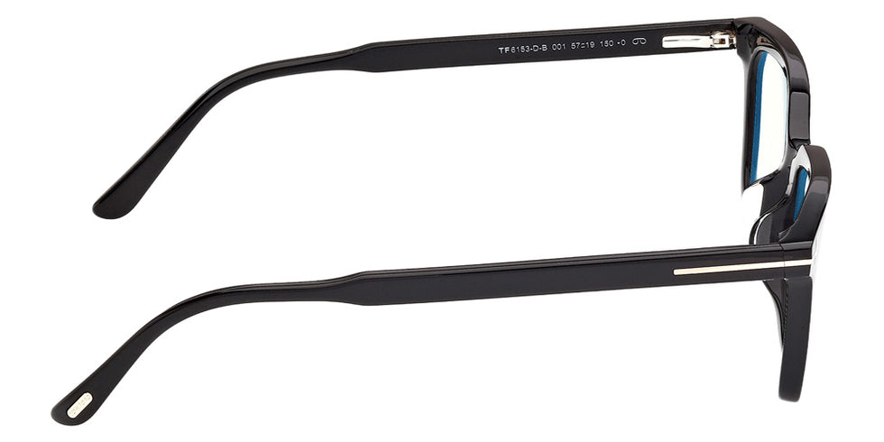 Tom Ford FT6153-D-B 001 57 - Shiny Black / Smoke Blue Filter #id:ft6153db001_s:100130