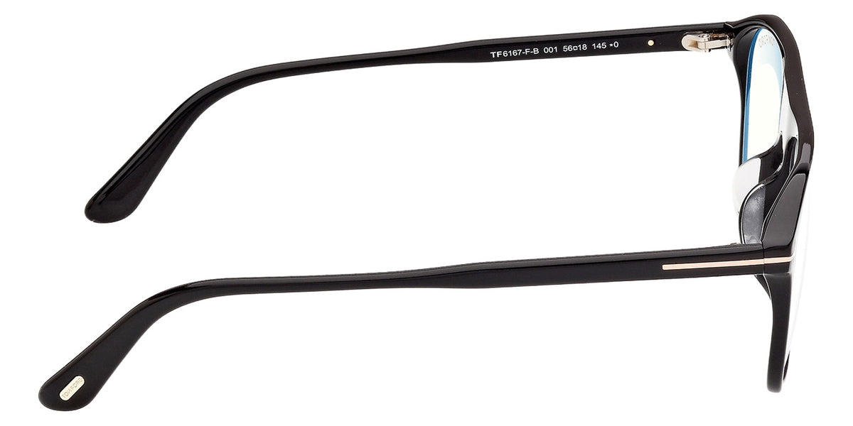 Tom Ford FT6167-F-B 001 56 - Shiny Black / Blue Filter #id:ft6167fb001_s:100130