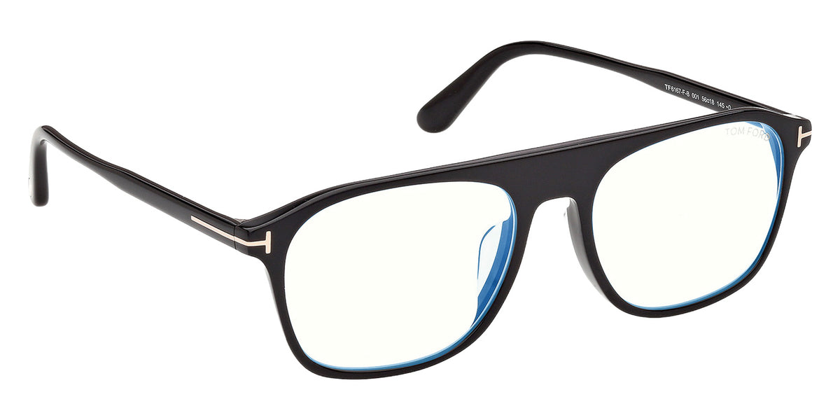 Tom Ford FT6167-F-B 001 56 - Shiny Black / Blue Filter #id:ft6167fb001_s:100135