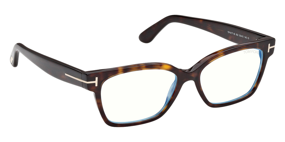 Tom Ford FT6171-B 052 53 - Dark Havana / Blue Filter #id:ft6171b052_s:104135