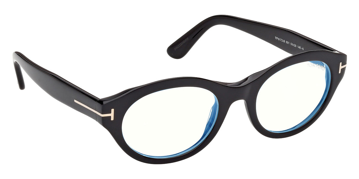 Tom Ford FT6172-B 001 51 - Shiny Black / Blue Filter #id:ft6172b001_s:100135