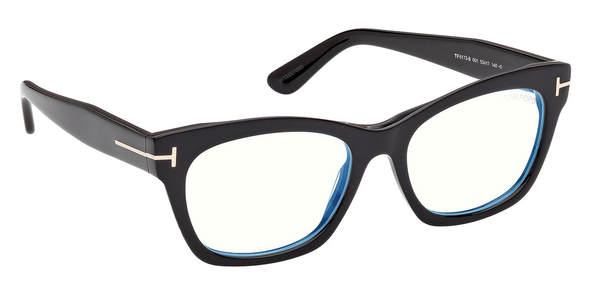 Tom Ford FT6173-B 001 53 - Shiny Black / Blue Filter #id:ft6173b001_s:100135