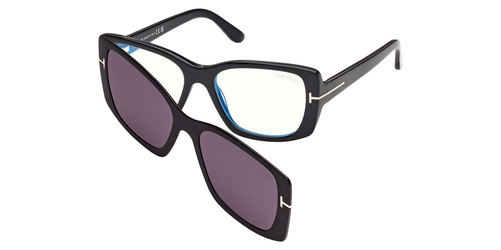 Tom Ford FT6176-B 001 53 - Shiny Black / Smoke Blue Filter #id:ft6176b001_s:100105