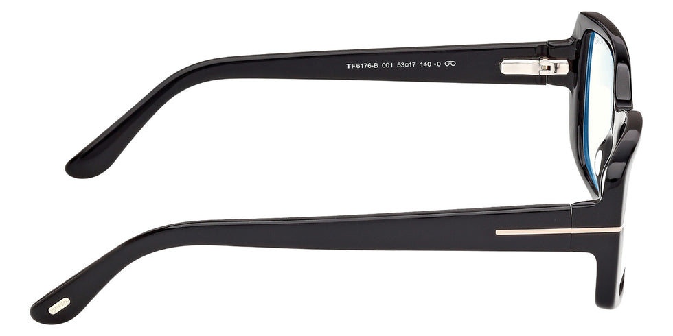 Tom Ford FT6176-B 001 53 - Shiny Black / Smoke Blue Filter #id:ft6176b001_s:100130