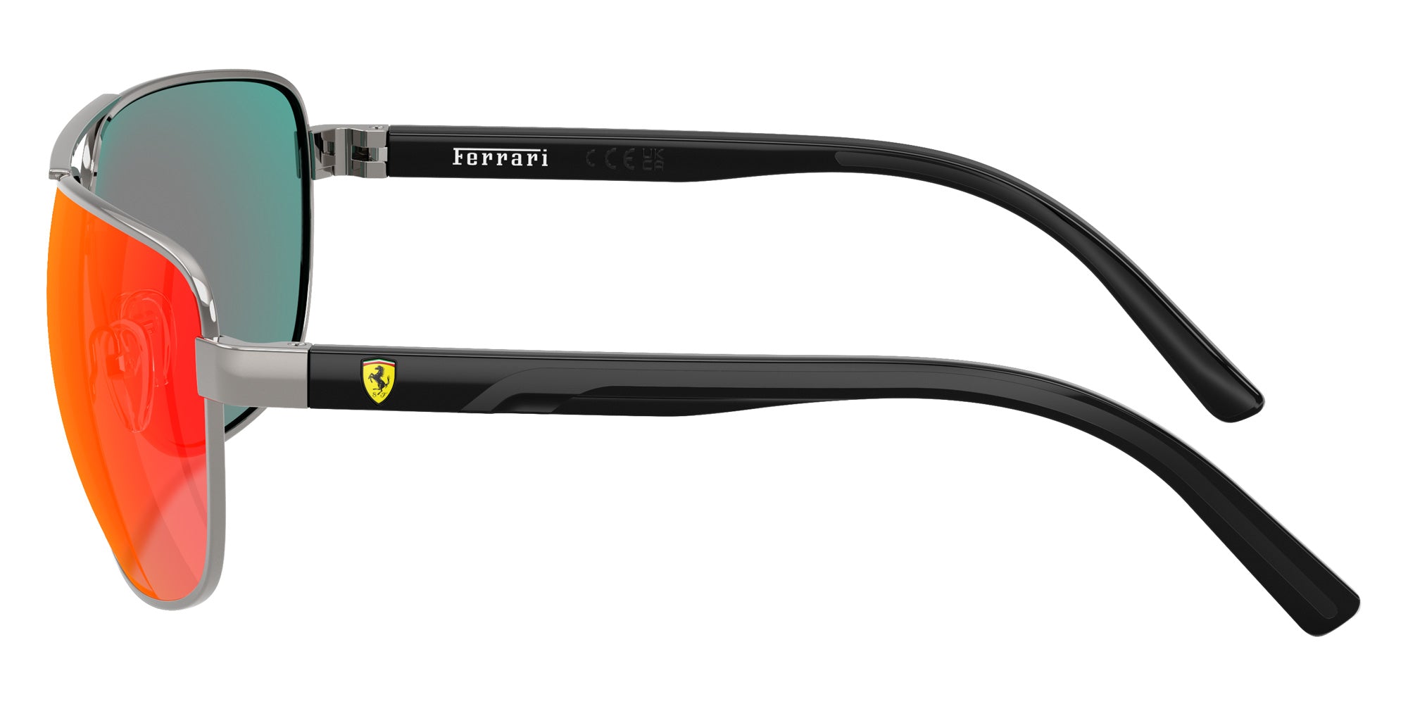 SCUDERIA FZ5007 104/6Q 64 - Shiny Dark Gunmetal / Dark Gray Mirrored Red/Yellow #id:fz50071046q_s:102110