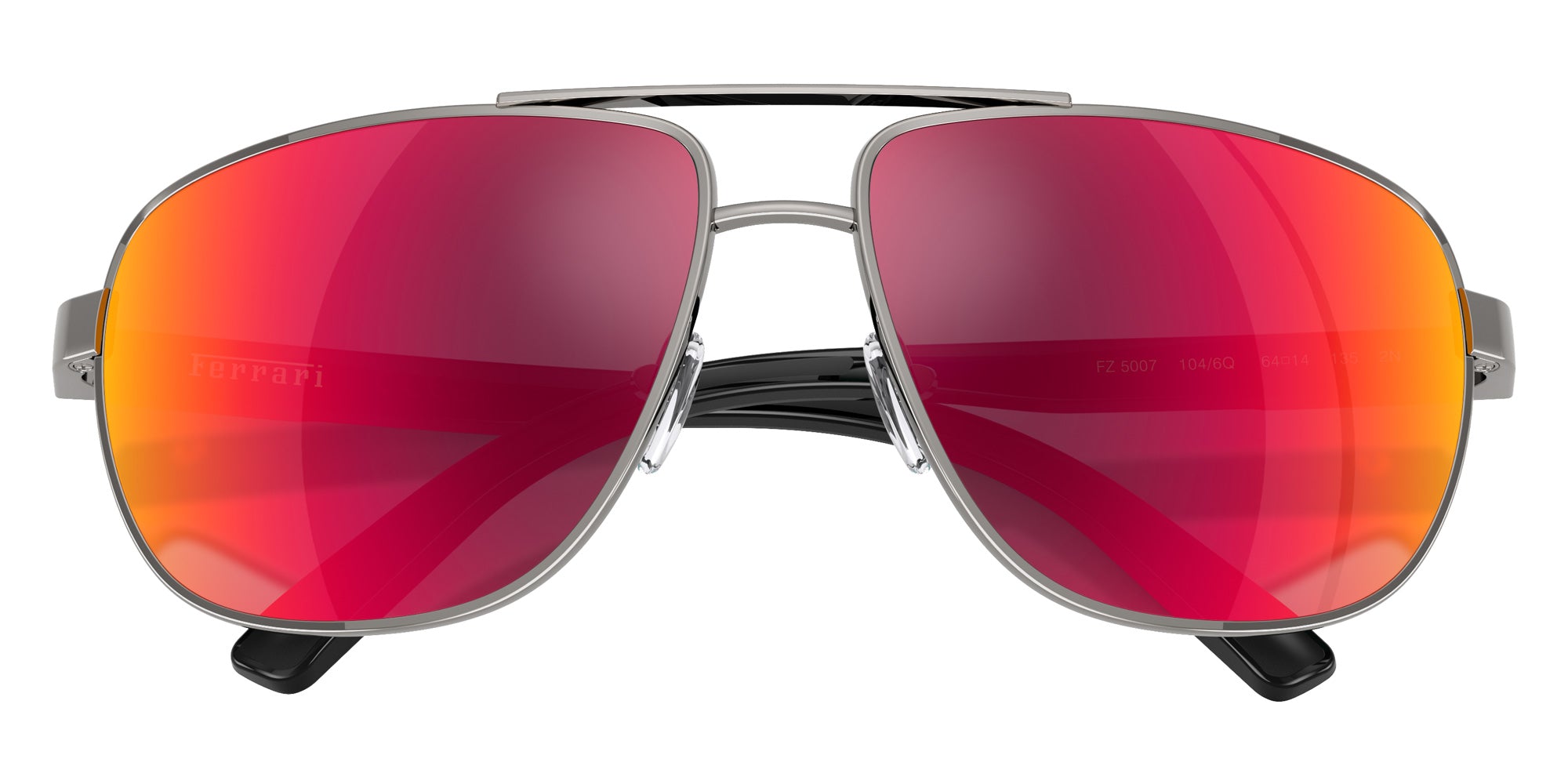 SCUDERIA FZ5007 104/6Q 64 - Shiny Dark Gunmetal / Dark Gray Mirrored Red/Yellow #id:fz50071046q_s:102125