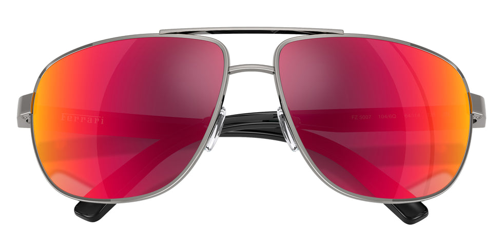 SCUDERIA FZ5007 104/6Q 64 - Shiny Dark Gunmetal / Dark Gray Mirrored Red/Yellow #id:fz50071046q_s:102125