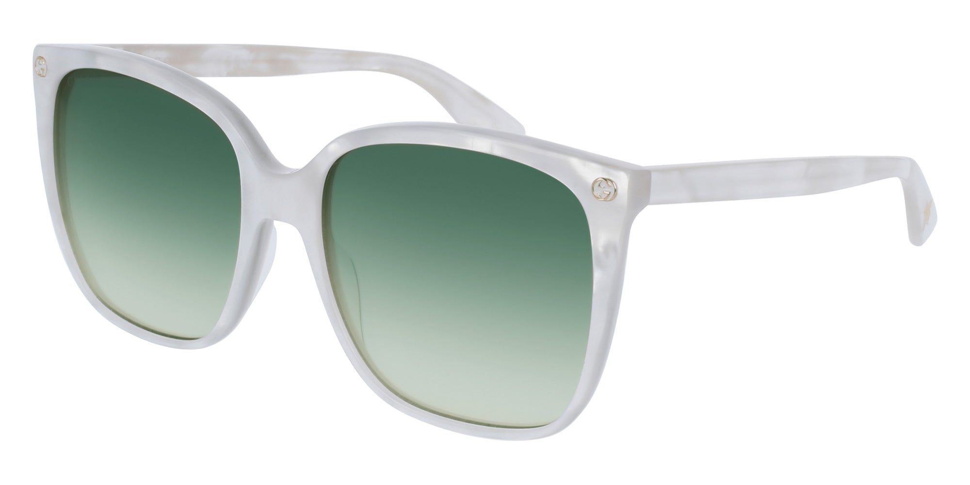 Gucci GG0022S 004 57 - White / Green Gradient #id:gg0022s004_s:102100