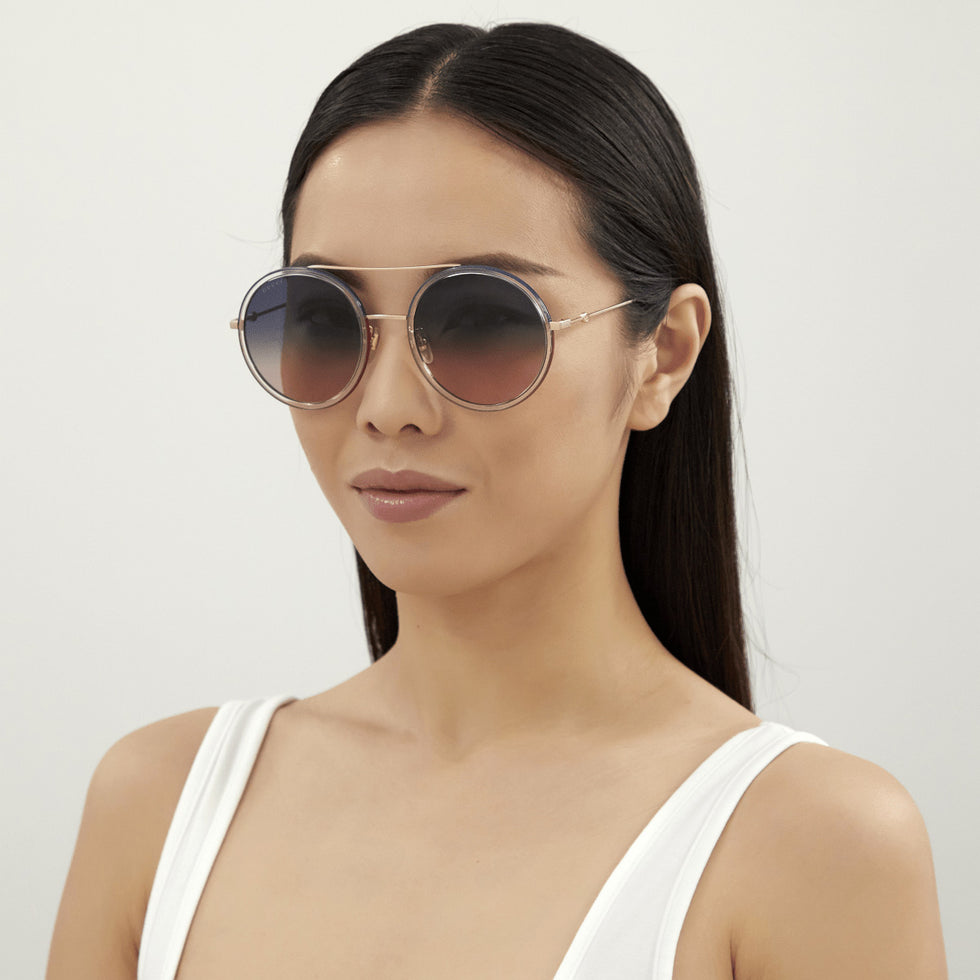 Gucci GG0061S 023 56 - Gold / Blue Gradient Double #id:gg0061s023_s:116105