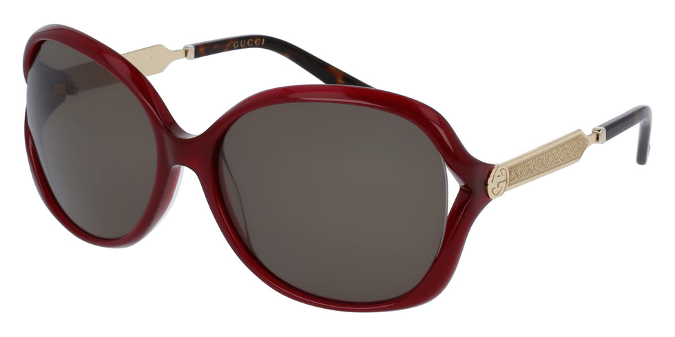 Gucci GG0076S 004 60 - Burgundy/Gold / Green #id:gg0076s004_s:104100