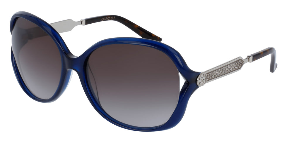 Gucci GG0076S 005 60 - Blue/Silver / Gray Gradient #id:gg0076s005_s:106100
