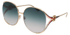 Gucci GG0225S 004 63 - Gold / Gray Gradient #id:gg0225s004_s:102100