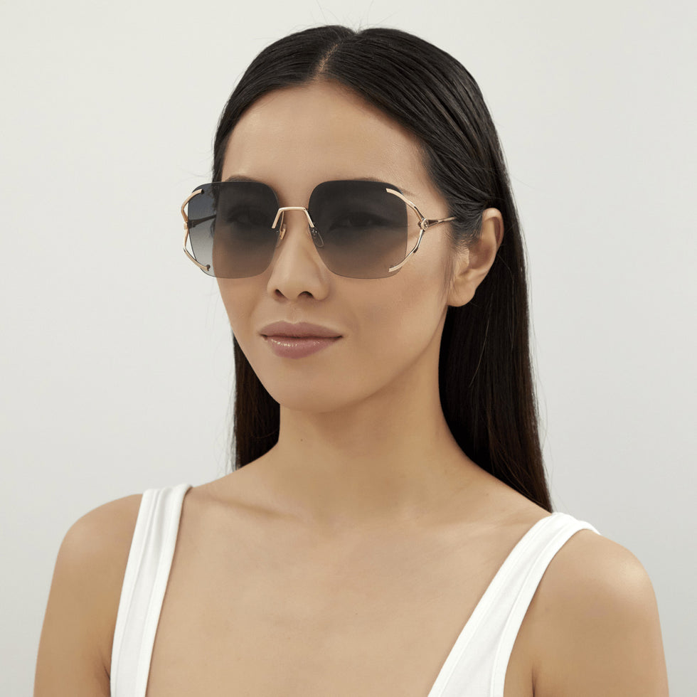 Gucci GG0646S 001 60 - Gold / Gray Gradient #id:gg0646s001_s:100105