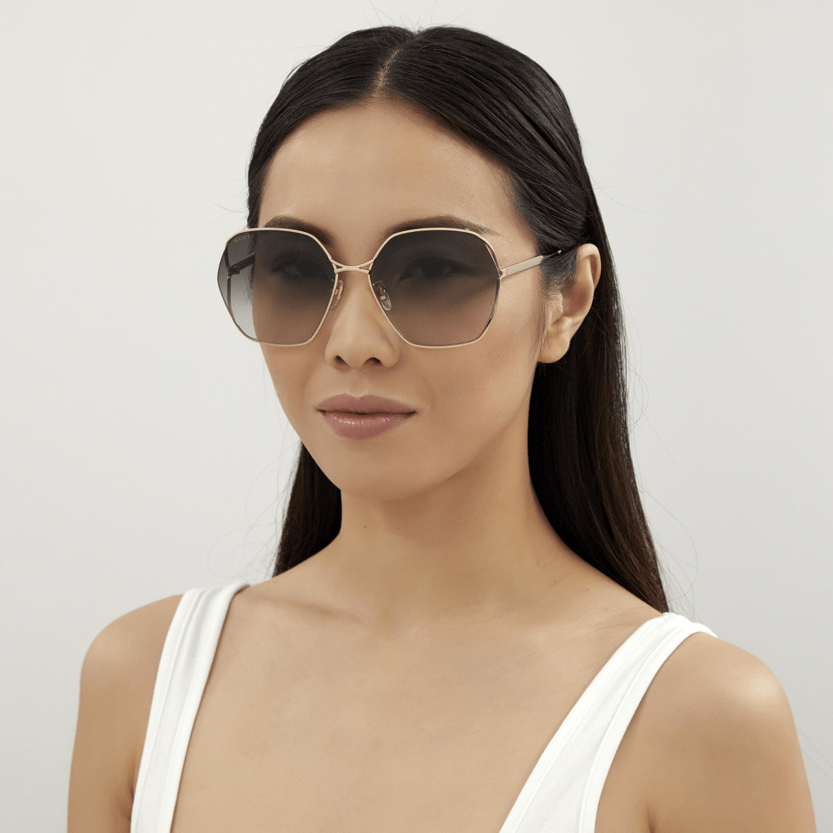 Gucci GG0818SA 001 63 - Gold / Gray Gradient #id:gg0818sa001_s:100100