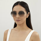 Gucci GG0818SA 001 63 - Gold / Gray Gradient #id:gg0818sa001_s:100100