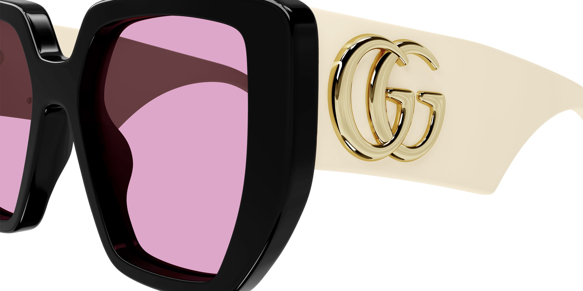 Gucci GG0956S 002 54 - Black/White / Pink #id:gg0956s002_s:100110