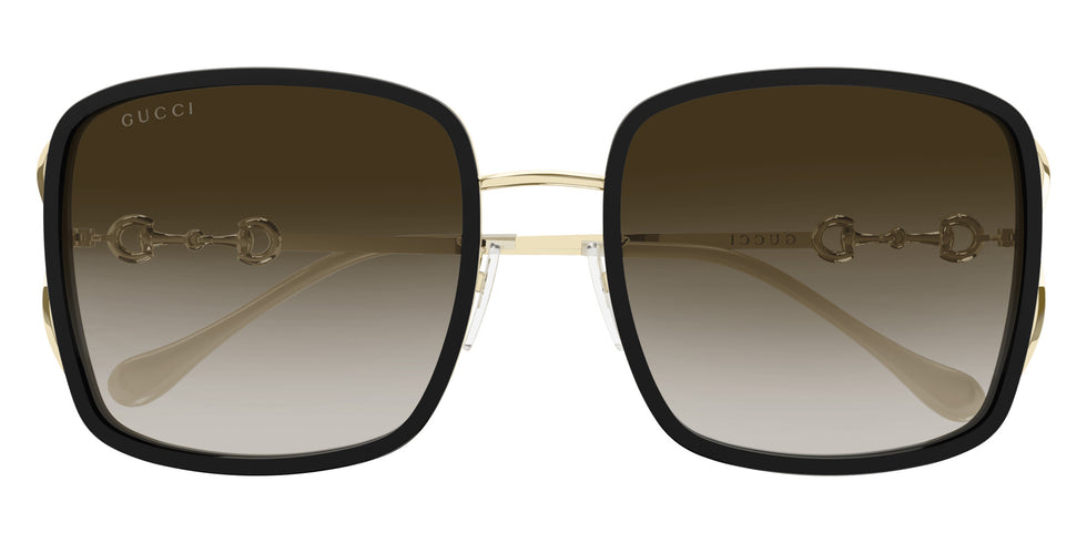 Gucci GG1016SK 004 58 - Black/Gold / Brown Gradient #id:gg1016sk004_s:100100