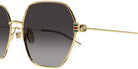 Gucci GG1285SA 001 60 - Gold / Gray Gradient #id:gg1285sa001_s:100110