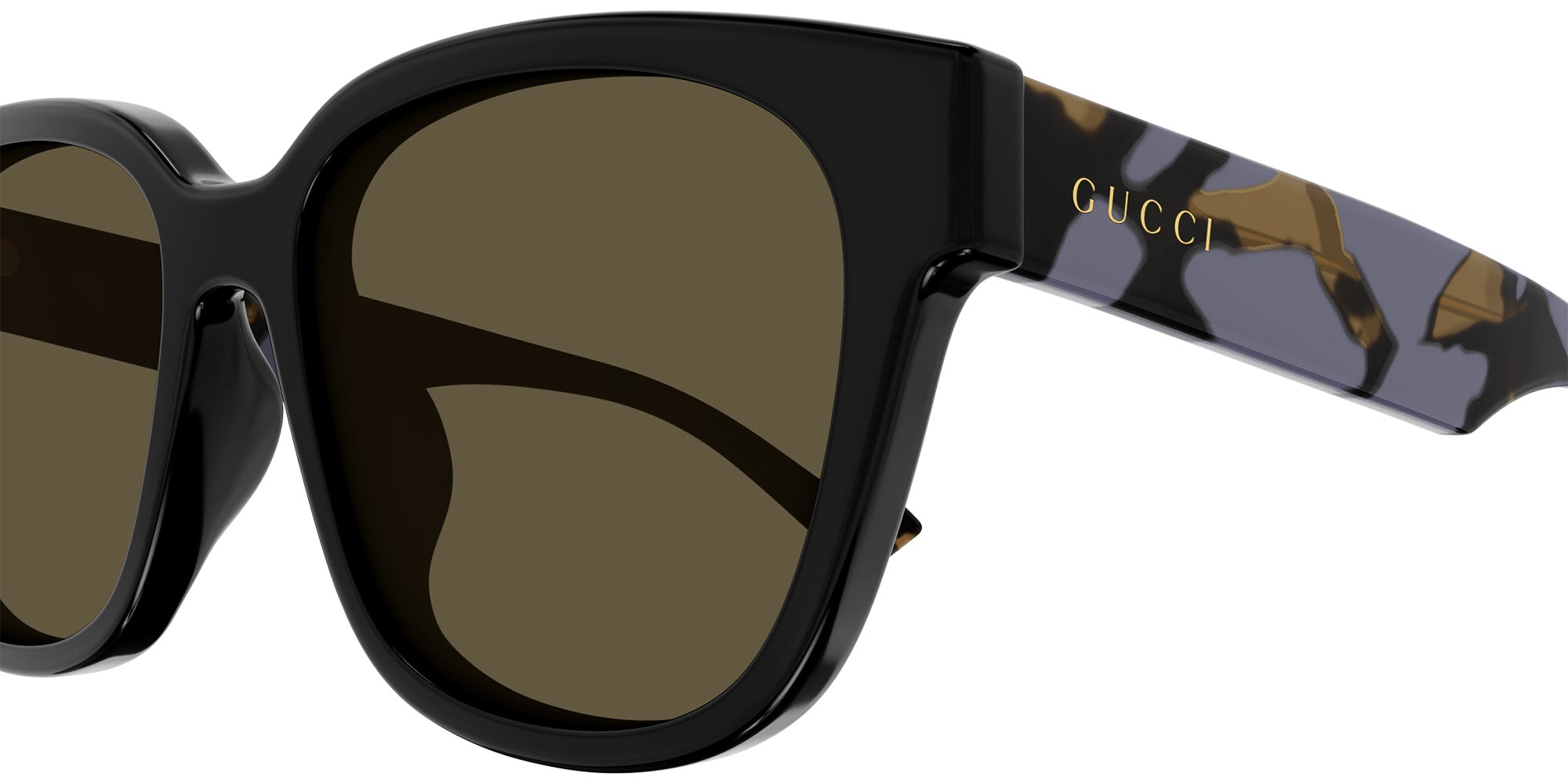 GUCCI グッチ サングラス GG1430SK 57□18 ブラック Gucci GG1430SK Square Sunglasses | EyeOns.com